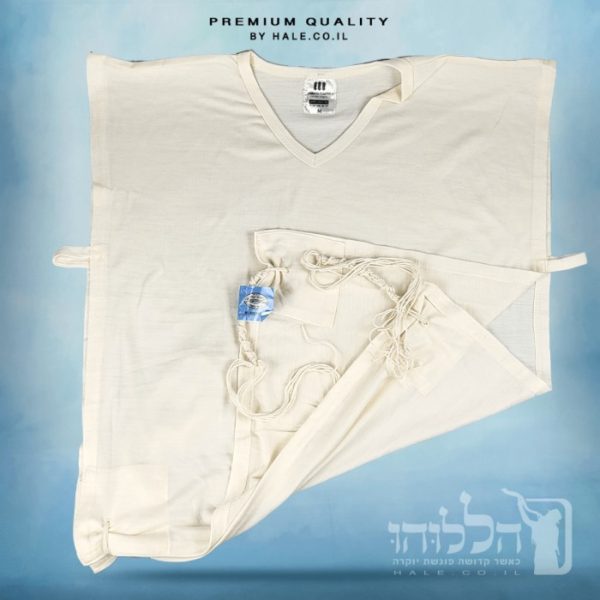 3 גופיות ציצית צמר משכן תכלת מ 100% צמר רחלים טהור 5281