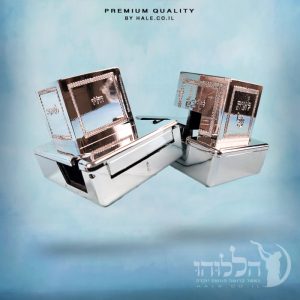 בתי תפילין מפלסטיק – צבע כסף – רשי כולל מראה