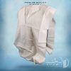 טלית קטן 100% צמר רחלים עם פסים לבנים - ללא פרנזים - 270