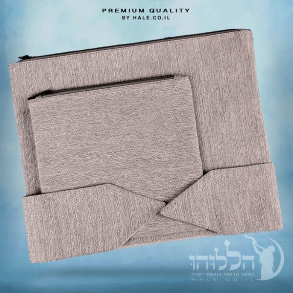 סט כיסוי לטלית תפילין ועטרה פשתן – דגם 234