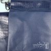 סט תיק לטלית ותפילין – דמוי עור דגם קרוק - כחול כהה 218