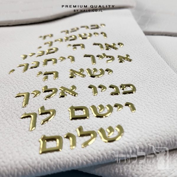 סט תיק מעטפה לטלית ותפילין – דמוי עור צבע לבן 244
